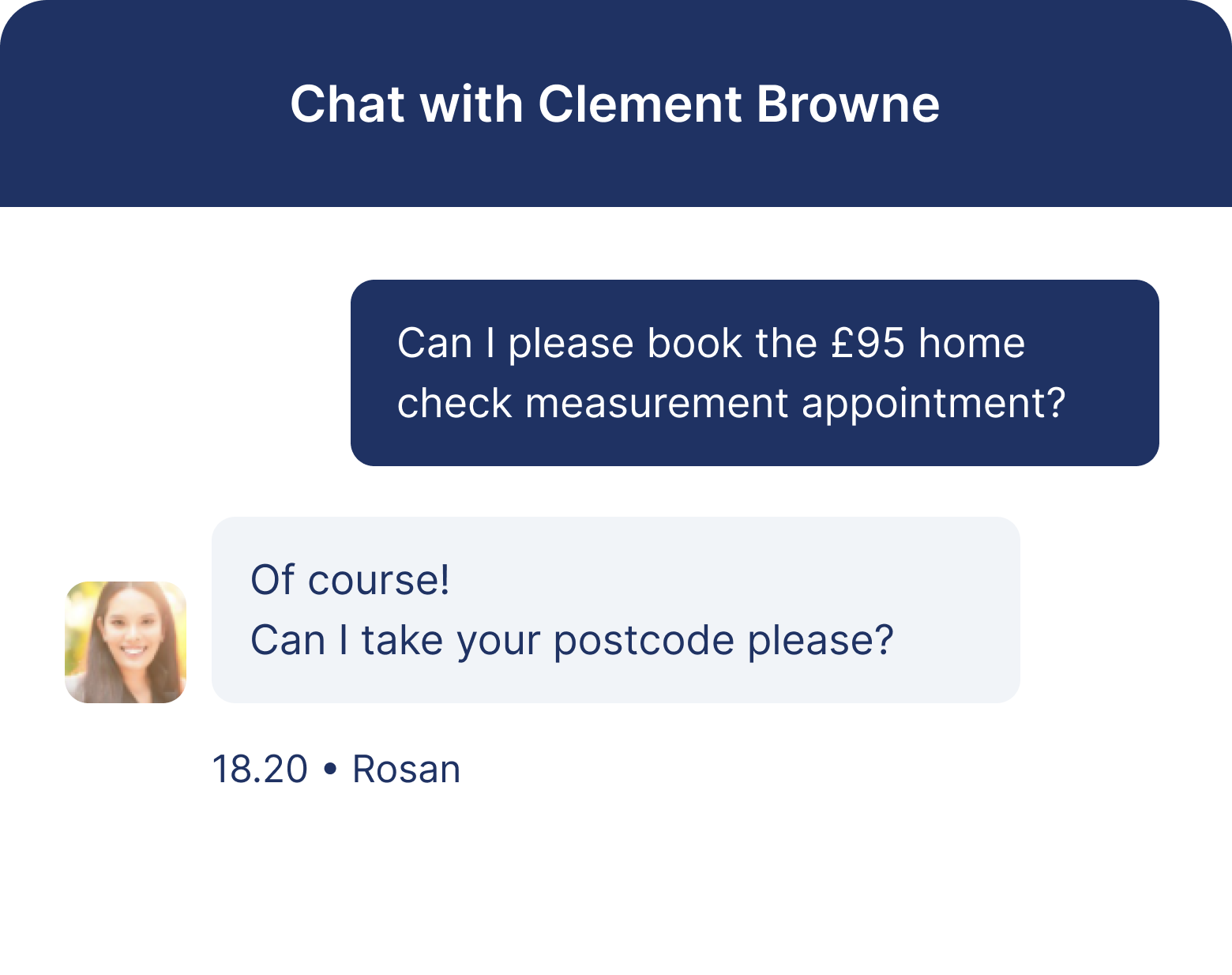 Live chat preview